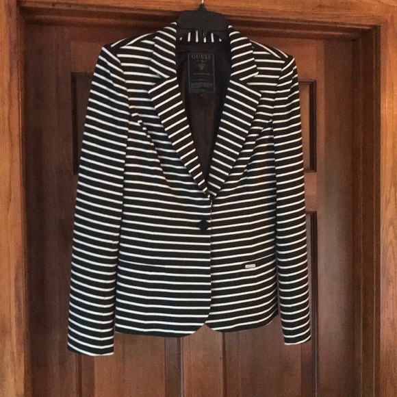 Guess black/white blazer - Picture 1 of 2